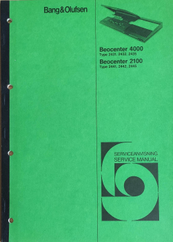 Service Anleitung Beocenter 2100