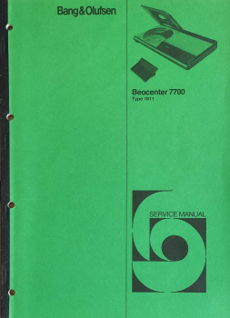 Service Anleitung Beocenter 7700