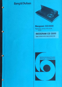 Service Anleitung Beogram CD3500