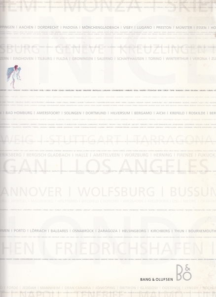 B&O Produktkatalog 2001