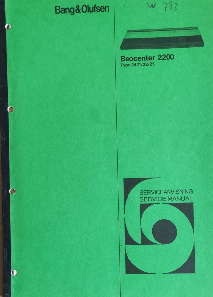 Service Anleitung Beocenter 2200
