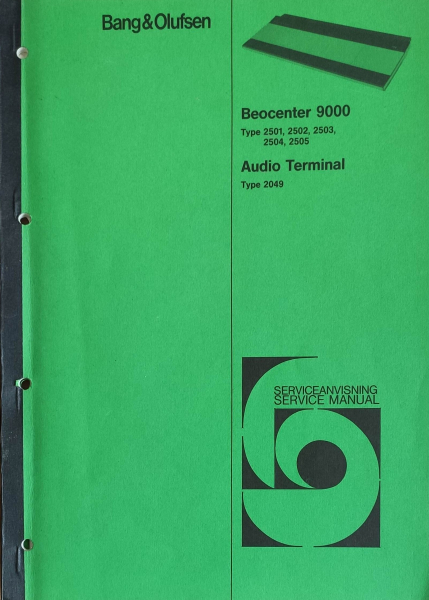 Service Anleitung Beocenter 9000