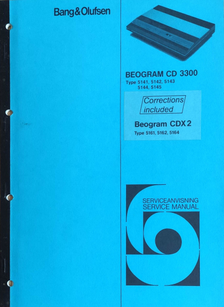 Service Anleitung Beogram CD3300